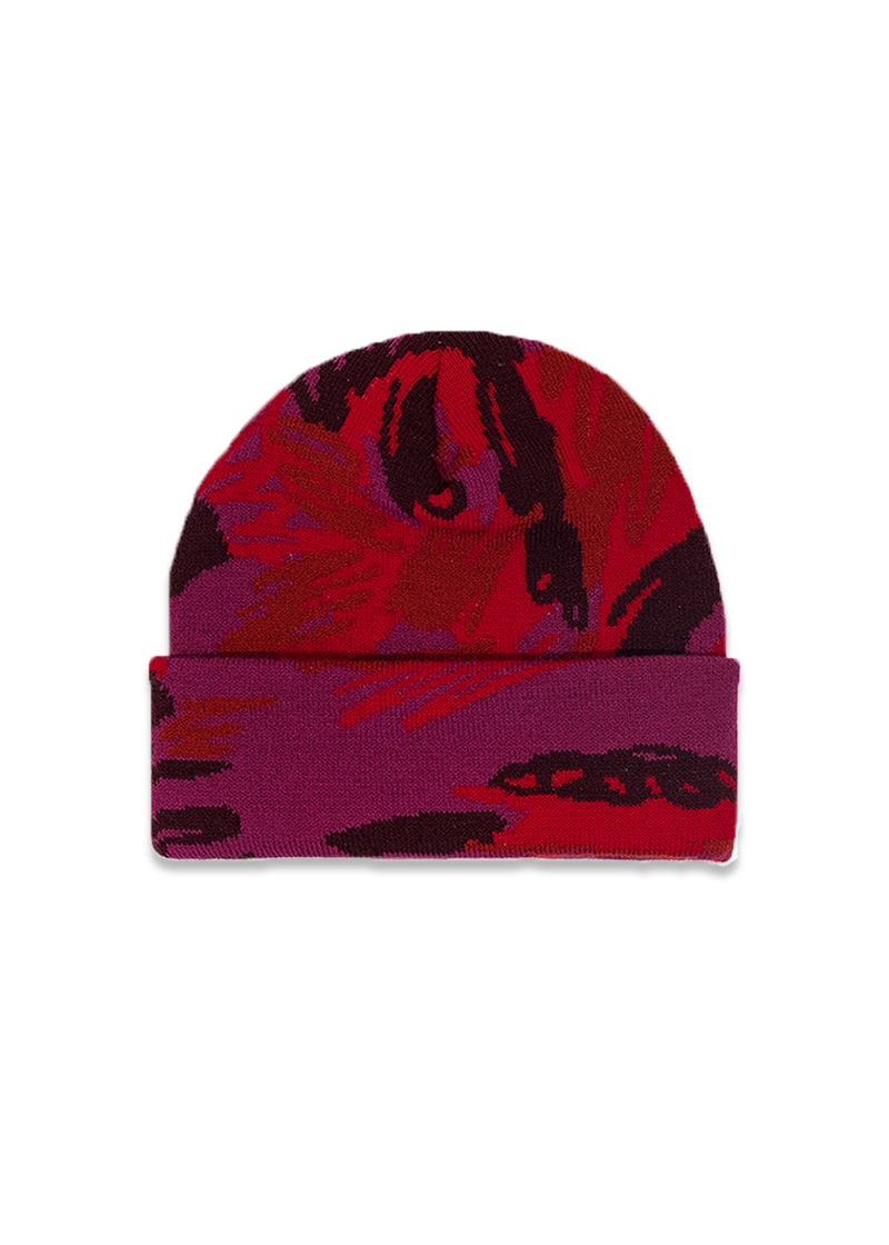 Ruby Scribble Beanie