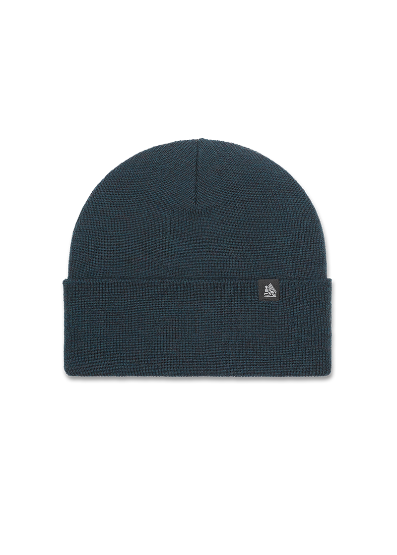 Wool Solid Ribbed Cuffed Beanie