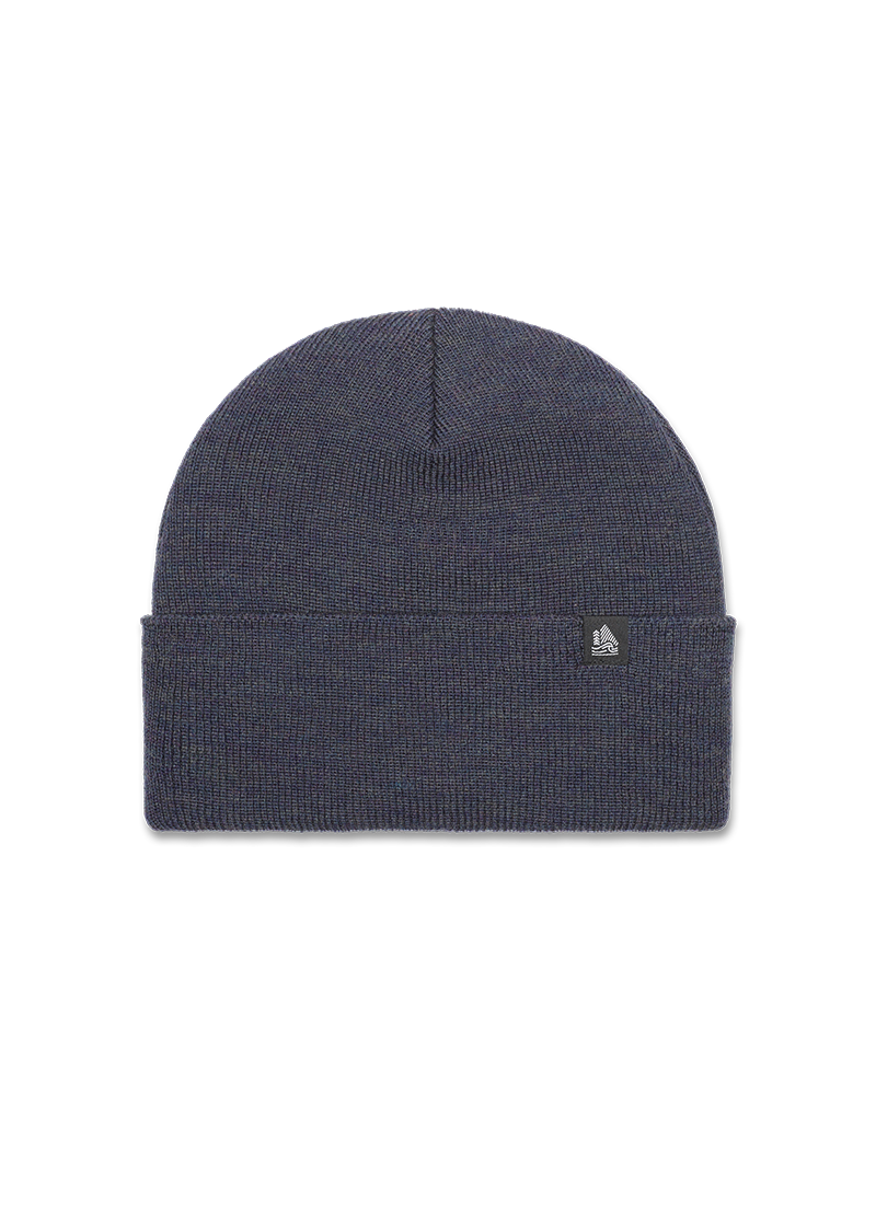 Wool Solid Ribbed Cuffed Beanie