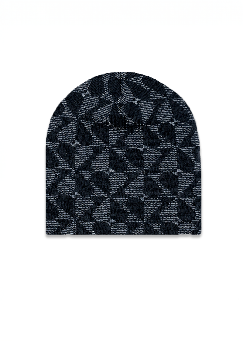 Abstract Heart Midi Beanie