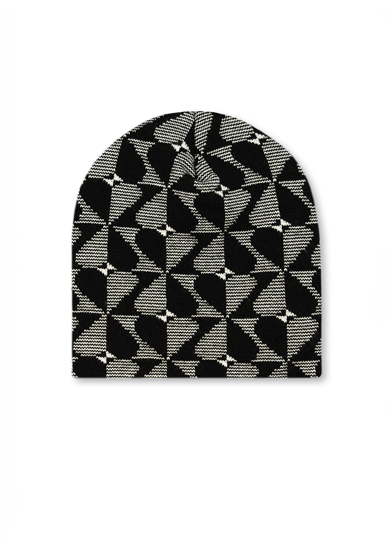 Abstract Heart Midi Beanie