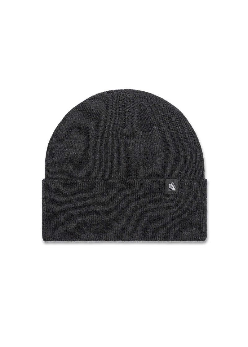 Wool Solid Ribbed Cuffed Beanie