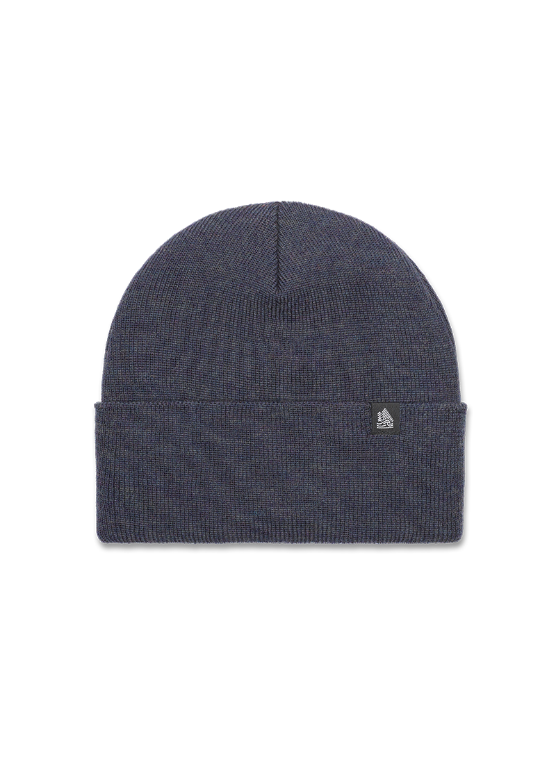 Wool Solid Ribbed Cuffed Beanie