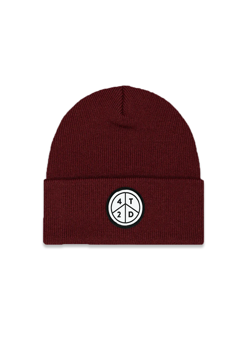 Peace Patch Ribbed Beanie