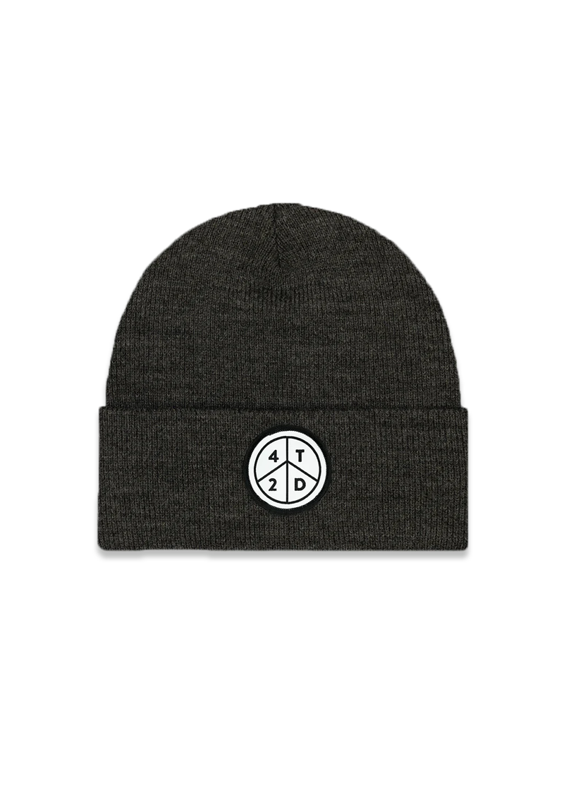 Peace Patch Ribbed Beanie