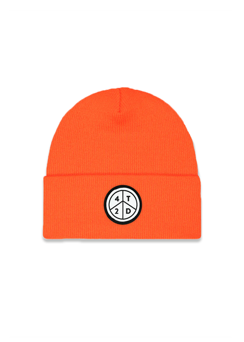 Peace Patch Ribbed Beanie