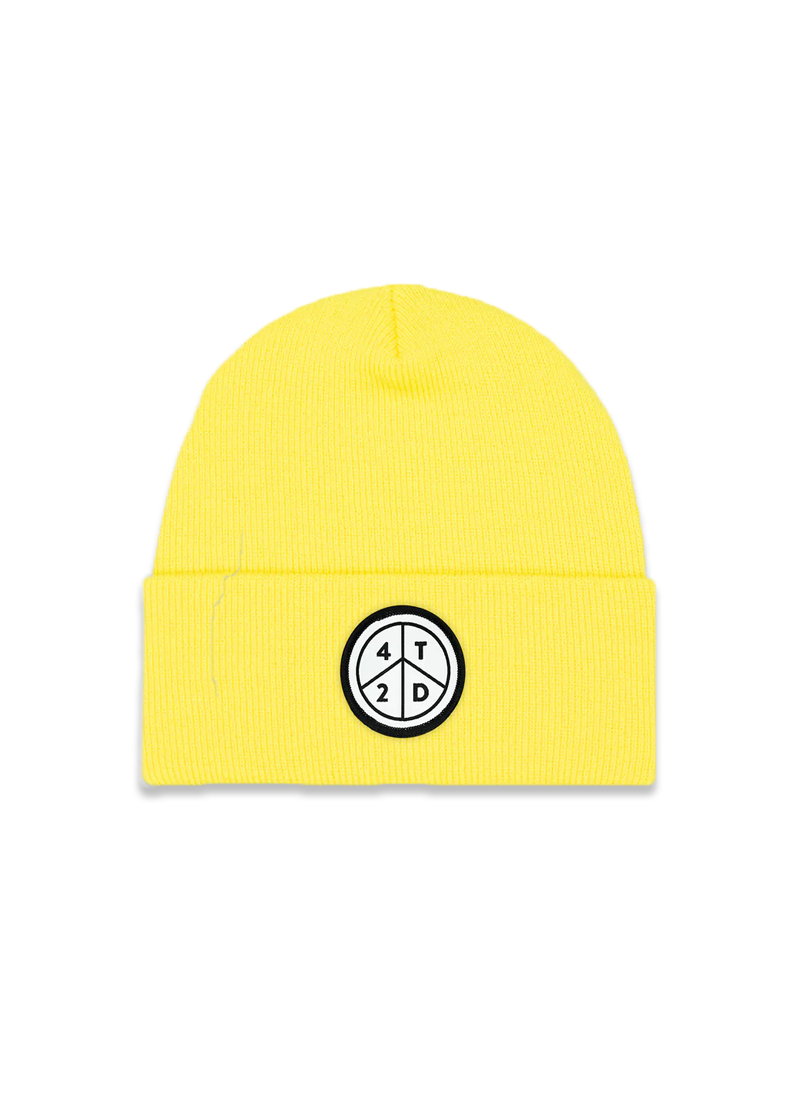 Peace Patch Ribbed Beanie