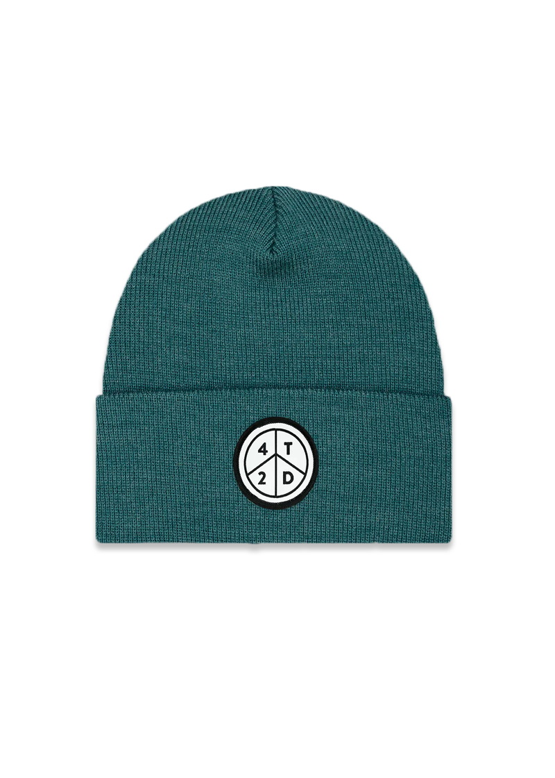 Peace Patch Ribbed Beanie