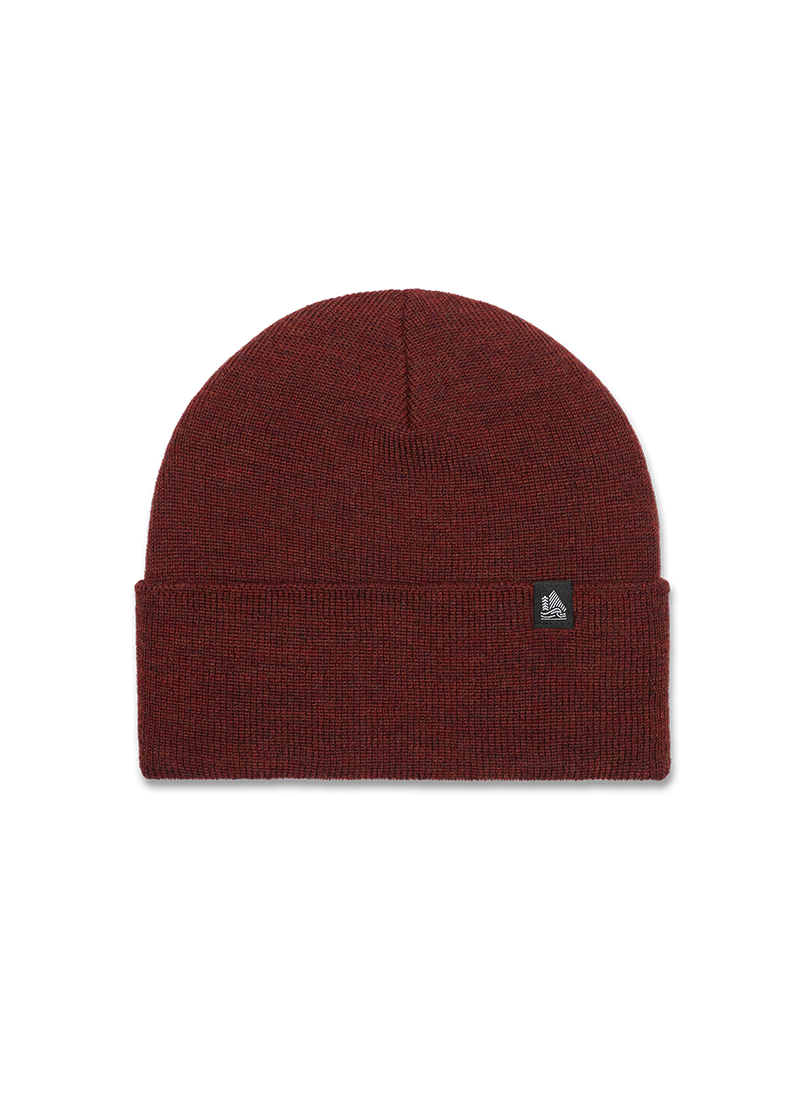 Wool Solid Ribbed Cuffed Beanie