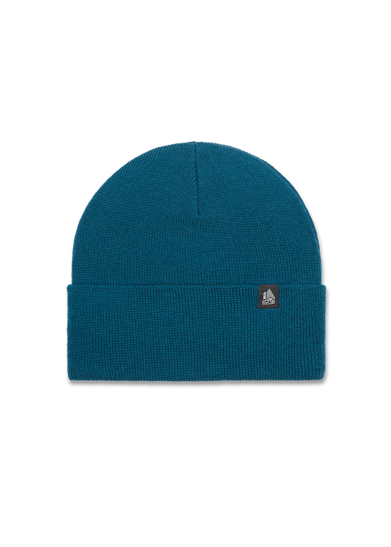 Wool Solid Ribbed Cuffed Beanie