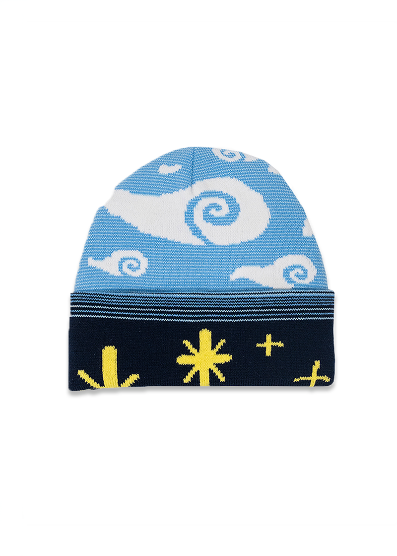 Reversible Sky Cuffed Beanie